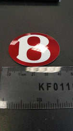 Genuine Bentley VehiclePartsAndAccessories Bentley Continental Gt Gtc & Flying Spur Front Red Grill Badge 2012 +