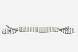Genuine Bentley VehiclePartsAndAccessories Bentley Continental Gt & Gtc Front Chrome Bumper Grill Set