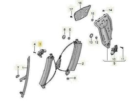 Genuine Bentley VehiclePartsAndAccessories Bentley Continental Gt & Gtc Front Right Window Regulator Motor