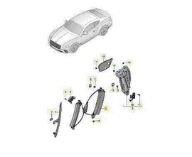 Genuine Bentley VehiclePartsAndAccessories Bentley Continental Gt & Gtc Front Right Window Regulator W/O Motor