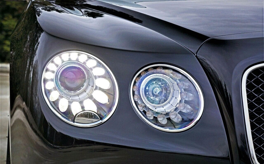Genuine Bentley VehiclePartsAndAccessories Bentley Flying Spur Right Headlight Chrome Ring Trim Set x 2