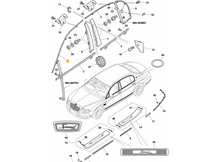 Load image into Gallery viewer, Genuine Bentley VehiclePartsAndAccessories Bentley Flying Spur Speed Rear Right Bumper Chrome Trim