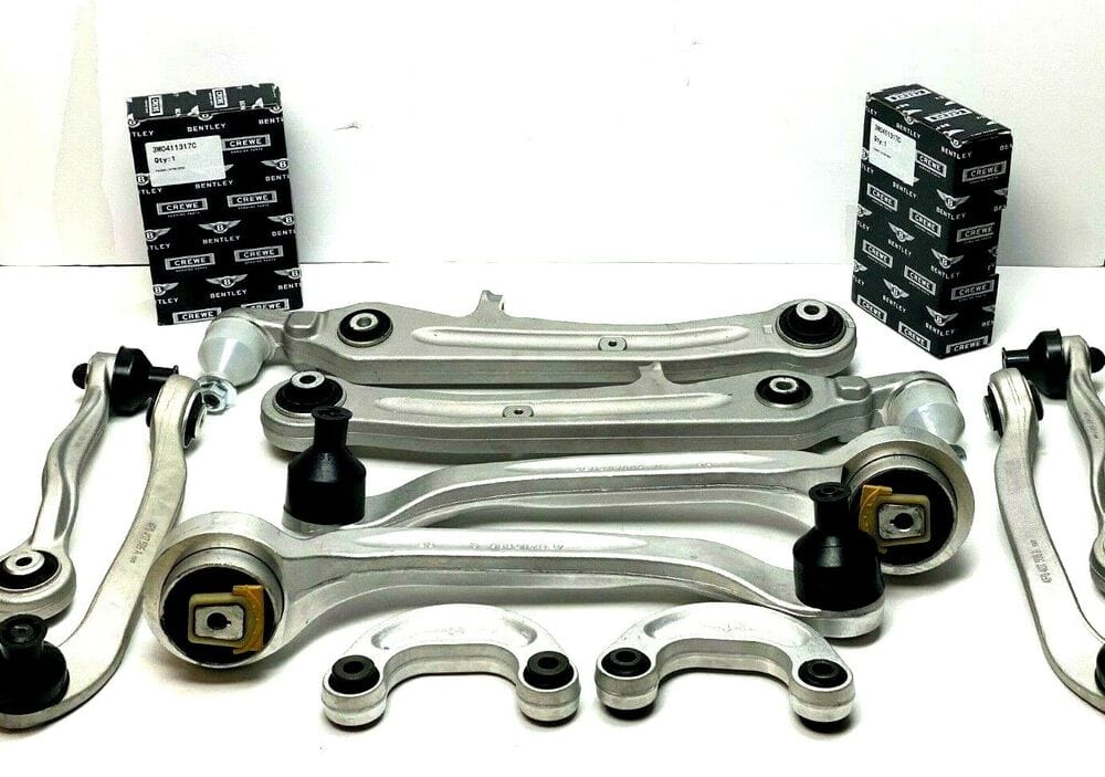 Forged LA VehiclePartsAndAccessories Bentley Gt Gtc & Flying Spur Upper & Lower Suspension Control Arms & Sway Bar
