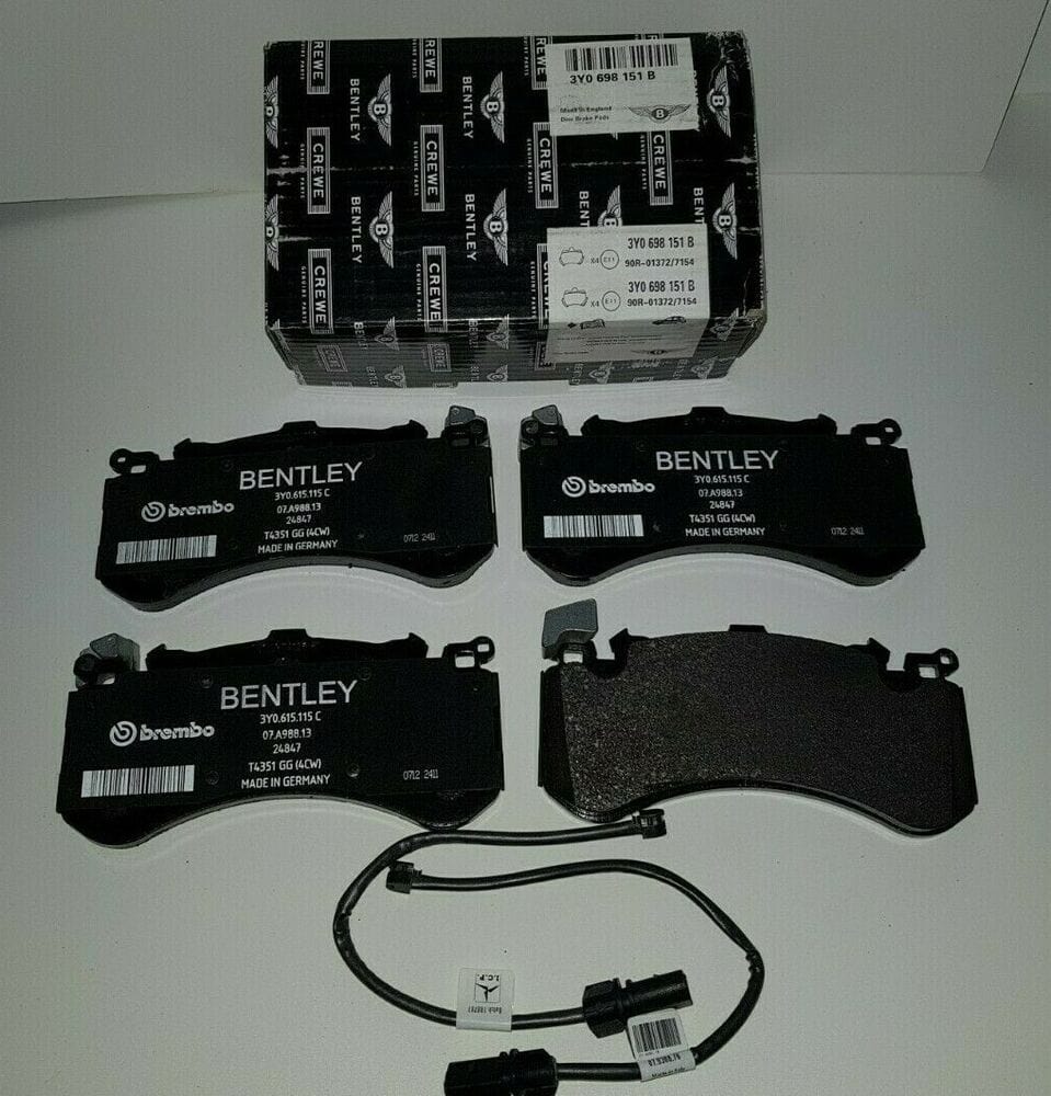 Genuine Bentley VehiclePartsAndAccessories Bentley Mulsanne Front & Rear Brake Pads & Sensors - Genuine