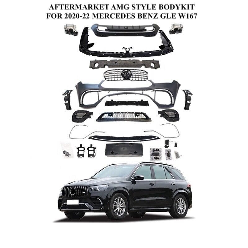 Forged LA VehiclePartsAndAccessories Body Kit For Mercedes Benz GLE V167 2018+ GLE63 AMG Front Bumper Rear Bumper