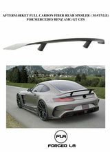 Load image into Gallery viewer, Forged LA VehiclePartsAndAccessories Carbon Fiber Rear Trunk Spoiler Wing For Mercedes Benz AMG GT GTS M-Style 16-18