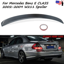 Forged LA VehiclePartsAndAccessories Carbon Fiber Style Trunk Spoiler For Benz W211 E Class E280 E300 E500 2003-2009