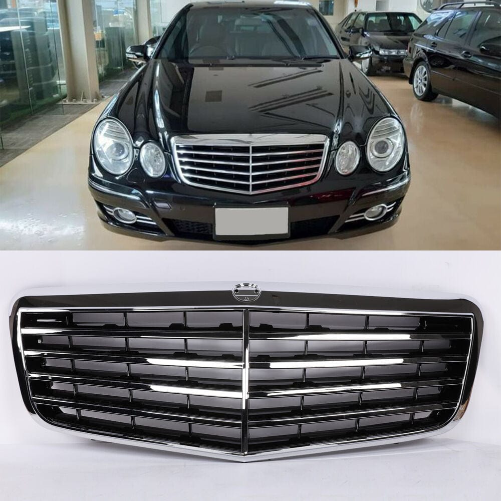 Forged LA VehiclePartsAndAccessories Chrome E63 AMG Look Grille fits Mercedes-Benz W211 E350 2007-09