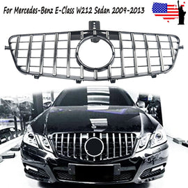 Forged LA VehiclePartsAndAccessories Chrome Panamericana GT Grille For Mercedes Benz E-Class W212 E200 E300 2009-2013