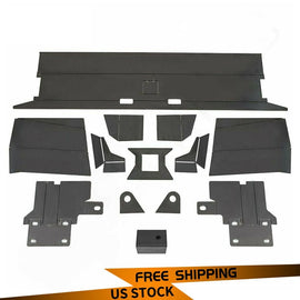 Forged LA VehiclePartsAndAccessories DIY Rear Bumper Kit Bare Metal For 1984-2001 Jeep Cherokee XJ New