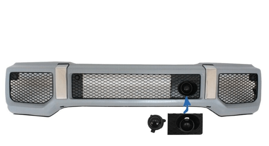 Forged LA VehiclePartsAndAccessories Dummy Camera & Mesh Holder for Mercedes Benz G-Class W463 AMG Front Bumper