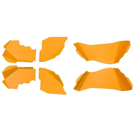 Forged LA VehiclePartsAndAccessories Fit 2007-2018 Jeep Wrangler JK Sheet Steel Yellow Front+Rear Inner Fender Liner