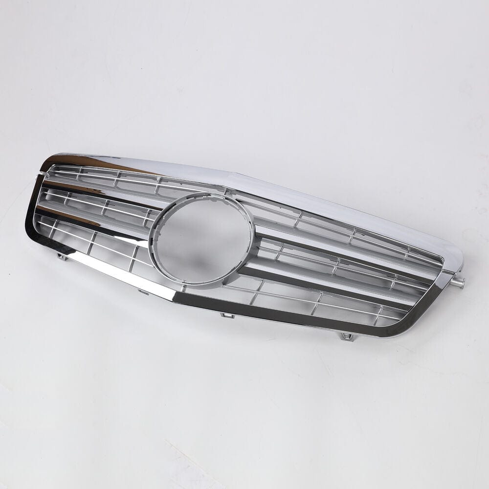 Forged LA VehiclePartsAndAccessories Fit 2010-2013 W212 Mercedes Benz E-Class Front Grille Grill Chrome Silver