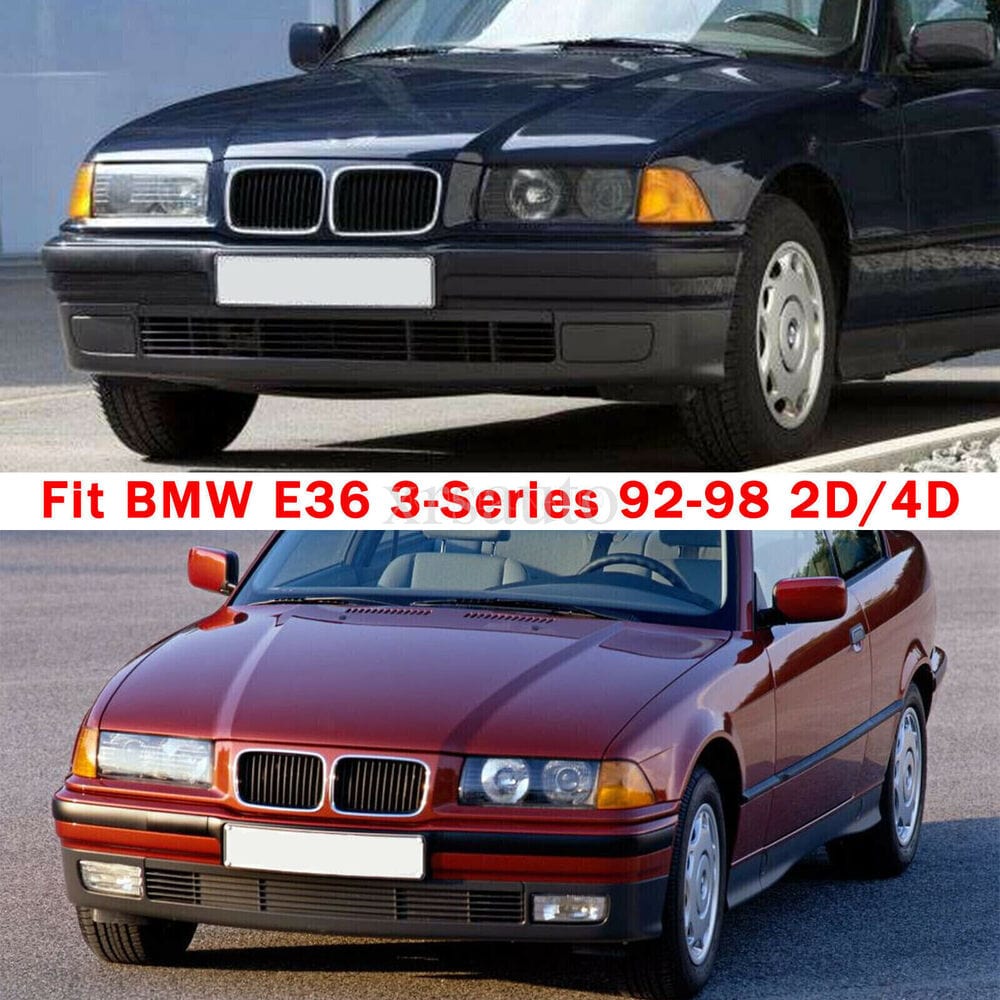 Forged LA VehiclePartsAndAccessories Fit 92-98 BMW E36 3Series 1Pc M3 Style Replacement Front Bumper Body Kit+Grille