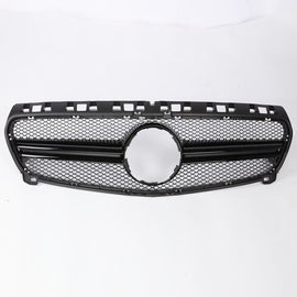 Forged LA VehiclePartsAndAccessories Fit Benz W176 A-Class A180 200 A45 AMG AMG Style Front Bumper Grille Gloss black