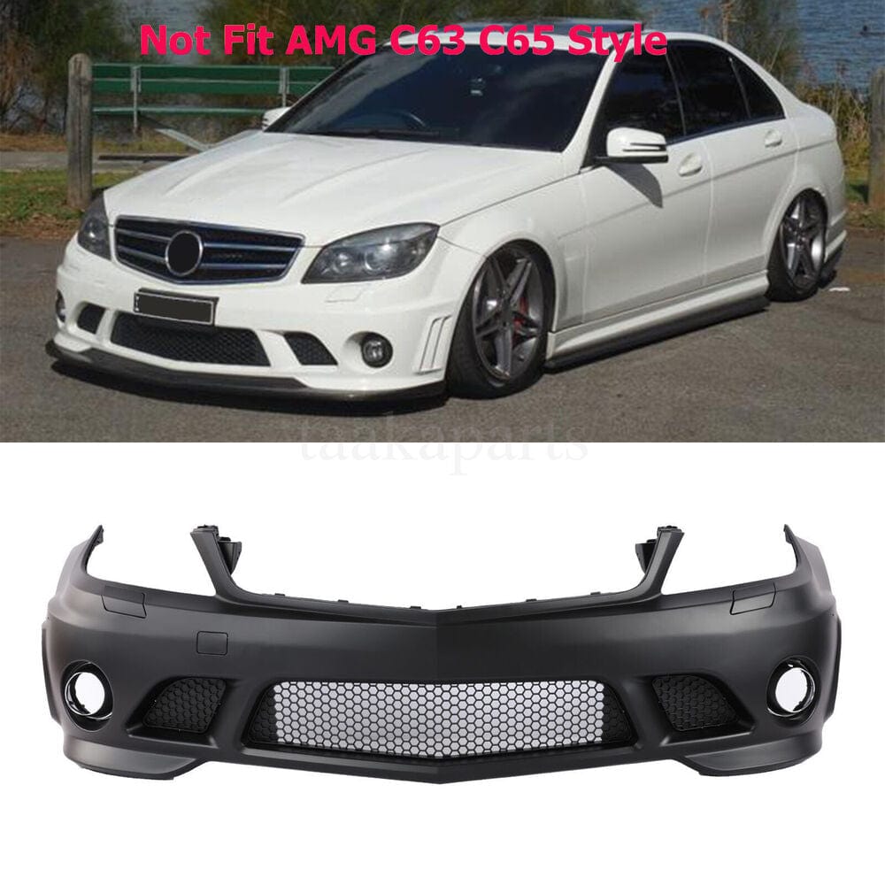 Forged LA VehiclePartsAndAccessories Fit Mercedes Benz 2008-10 C-Class W204 C300 C350 AMG Style Front Bumper W/O PDC