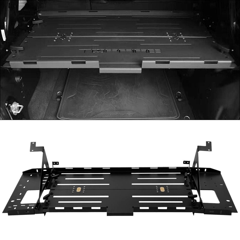 Forged LA VehiclePartsAndAccessories Foldable Luggage Storage Carrier Rack Steel For 2007-2018 Jeep Wrangler JK