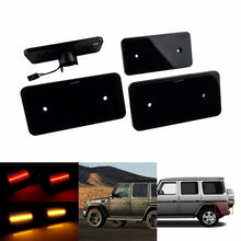 Load image into Gallery viewer, Forged LA VehiclePartsAndAccessories For 2002-2014 Mercedes G-Class W463 G500 G550 LED Side Marker Lights Black Lens