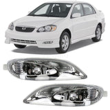For 2005-2008 Toyota Corolla Bumper Lamp Clear Fog Lights Pair