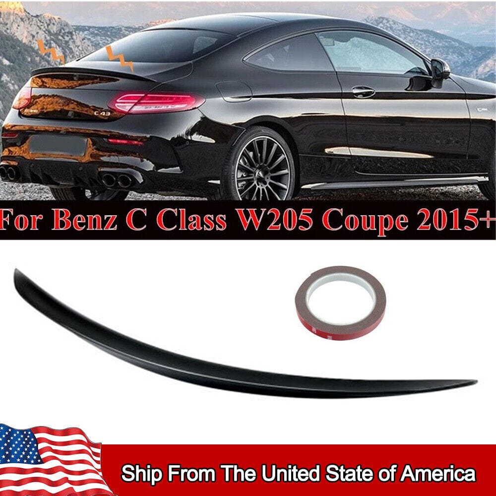Forged LA VehiclePartsAndAccessories For 2015-ON BENZ C-Class C205 Coupe C300 C43 C63 AMG Rear Spoiler C63 S AMG