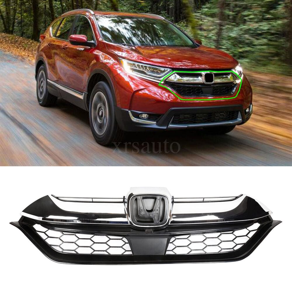 Honda VehiclePartsAndAccessories For 2017 2018 2019 Honda CRV CR-V Front Bumper Upper Chrome Grille Grill