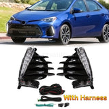 For 2017 2018 2019 Toyota Corolla SE XSE LED DRL Fog Daytime Running Light Lamp