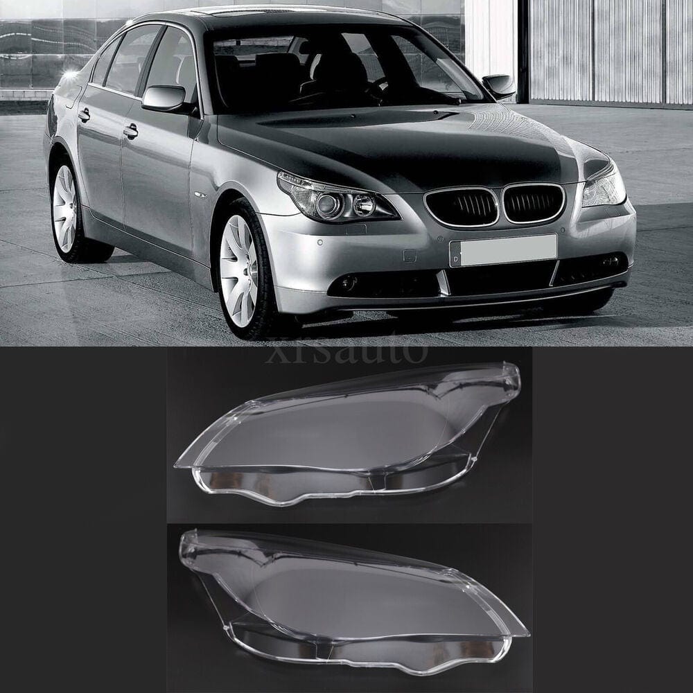 BMW VehiclePartsAndAccessories For BMW E60 E61 5 Series 525i 530i Pair Headlamp Headlight Clear Lens Cover