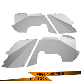 Forged LA VehiclePartsAndAccessories For Jeep Wrangler JK JKU 2007-2018 Solid Front Aluminum Inner Fender Liners Kit