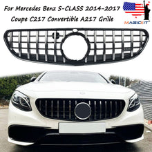 Load image into Gallery viewer, Forged LA VehiclePartsAndAccessories For Mercedes-Benz C217 W217 S500 S550 Coupe 2014-2017 Chrome Fins GT-R Grille