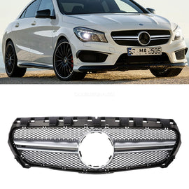 Forged LA VehiclePartsAndAccessories For Mercedes Benz R117 C117 W117 CLA grille grill CLA250 13~16 Silver