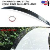 For Mercedes Benz W222 S400 S65 AMG 2014+ Carbon Fiber Style Trunk Spoiler Wing