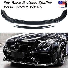 Forged LA VehiclePartsAndAccessories FOR MERCEDES E CLASS FRONT SPLITTER LIP W213 C238 2016-2019 CARBON FIBER STYLE