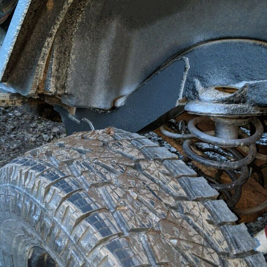 Forged LA VehiclePartsAndAccessories Frame Rust Repair for 1997-2006 Jeep Wrangler TJ Black Surface Treatment steel