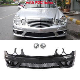 Forged LA VehiclePartsAndAccessories Front Bumper Body kit W/ PDC E63 AMG Style For 2007-2009 Mercedes W211 E-Class
