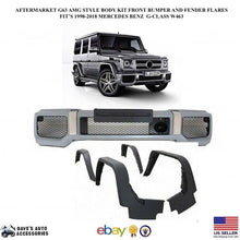 Load image into Gallery viewer, Mercedes Benz VehiclePartsAndAccessories FRONT BUMPER + G63 FLARES CONVERSION FACELIFT BODY KIT COVER UPGRADE SET G500