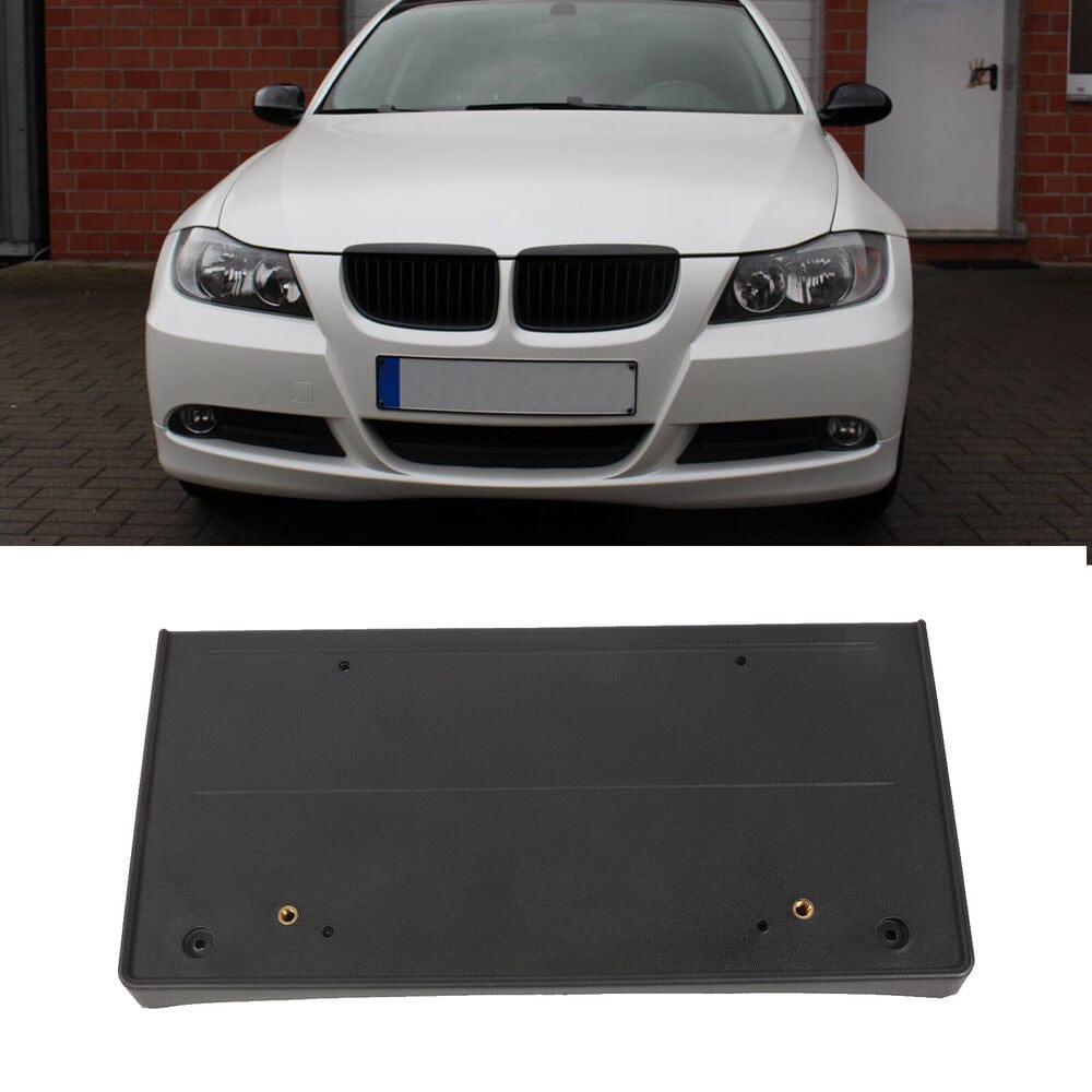 Forged LA VehiclePartsAndAccessories Front Bumper License Plate Mount Bracket Holder For BMW E90 E91 3 Series 2006-08