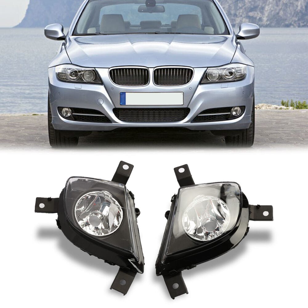 Forged LA VehiclePartsAndAccessories Front Bumper Replace Clear Fog Lights Lamps Pair For BMW E90 E91 328i 335i 09-11