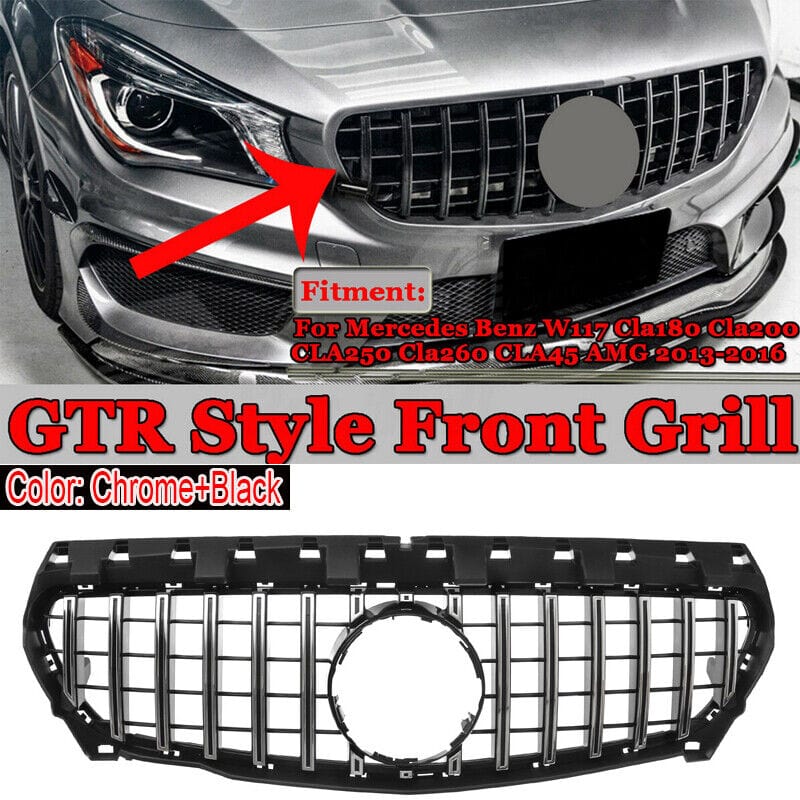Forged LA VehiclePartsAndAccessories Front GTR Upper Grille for Mercedes Benz W117 C117 CLA200 CLA250 CLA45 AMG 13-16