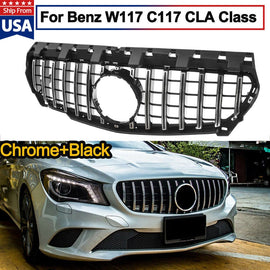 Forged LA VehiclePartsAndAccessories Front GTR Upper Grille for Mercedes Benz W117 C117 CLA200 CLA250 CLA45 AMG 13-16