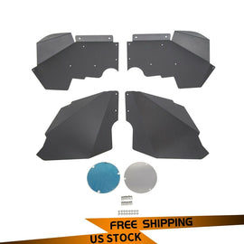 Forged LA VehiclePartsAndAccessories Front Inner Fender Liners Right & Left for Jeep JK Wrangler 2007-2018