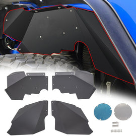 Forged LA VehiclePartsAndAccessories Front Inner Fender Liners Right & Left for Jeep JK Wrangler 2007-2018