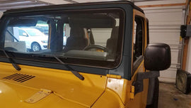 Forged LA VehiclePartsAndAccessories Front Windshield Frame Black For 03-06 Jeep Wrangler TJ 55395014AB