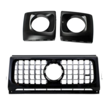 Mercedes Benz VehiclePartsAndAccessories G63 AMG Body Kit Bumper Flare Grille G550 facelift Guard Black G500 Upgrade G55