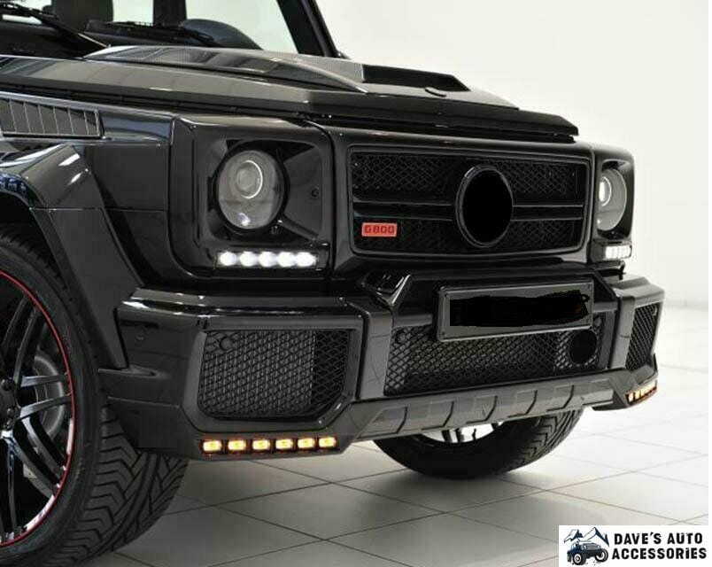 Mercedes Benz VehiclePartsAndAccessories G63 AMG BRABUS BUMPER SET LOWER LIP UPPER TRIM LED G-WAGON PARTS G500 G550