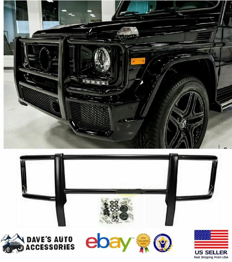 Mercedes Benz VehiclePartsAndAccessories G63 Black Brush Guard Amg Grille Bumper Bar Kit Front Tube G-Wagon G500 G550 New