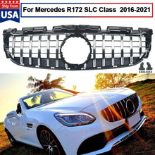Load image into Gallery viewer, Forged LA VehiclePartsAndAccessories GT GRILLE For Mercedes Benz R172 SLC-CLASS 16-21 Chrome/Black Front Bumper Grill