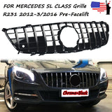 GT Grille For Mercedes R231 SL-CLASS SL400 SL500 Pre-LCI 2013-2016 Chorme+Black