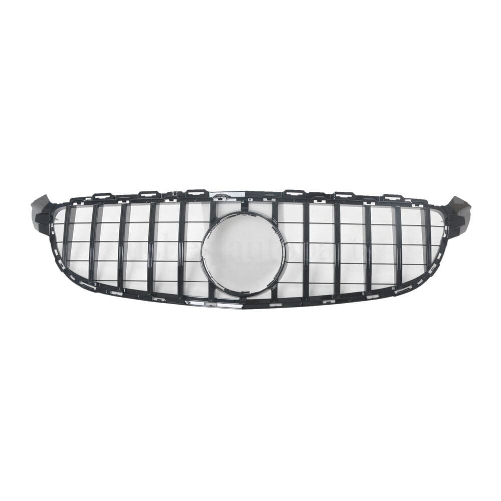 Forged LA VehiclePartsAndAccessories GT R AMG Style Front Grille for Mercedes W205 C63 C63S 2015-18 Black W/o Camera