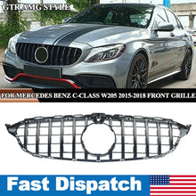 Load image into Gallery viewer, Forged LA VehiclePartsAndAccessories GT Style Grille FOR Mercedes Benz W205 C300 C350 C-Class 2015-2018 W/Camera Hole