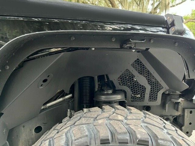 Forged LA VehiclePartsAndAccessories KUAFU For 2007-2018 Jeep Wrangler JK Black Front Aluminum Inner Fender Liners